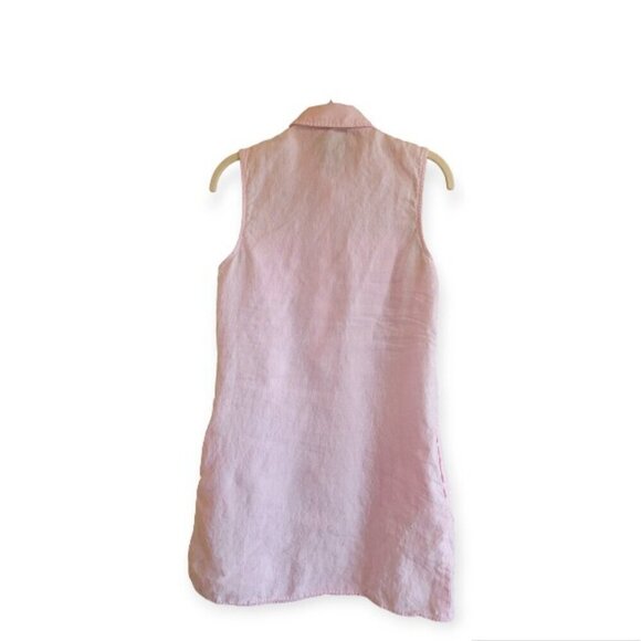 J. McLaughlin 100% Linen Dress – XS – Pale Pink – Sleeveless - Picture 3 of 10